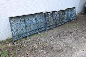 1900 vintage 3X balustrades kerk bronzen grill ART NOUVEAU beschikbaar voor biedingen