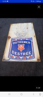 Plaque émaillée outremer destrée, Verzamelen, Ophalen of Verzenden, Gebruikt