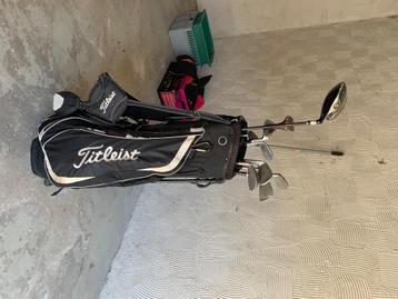 Golfzak met 9 golfclubs, Ophalen, Gebruikt, Tas, Overige merken