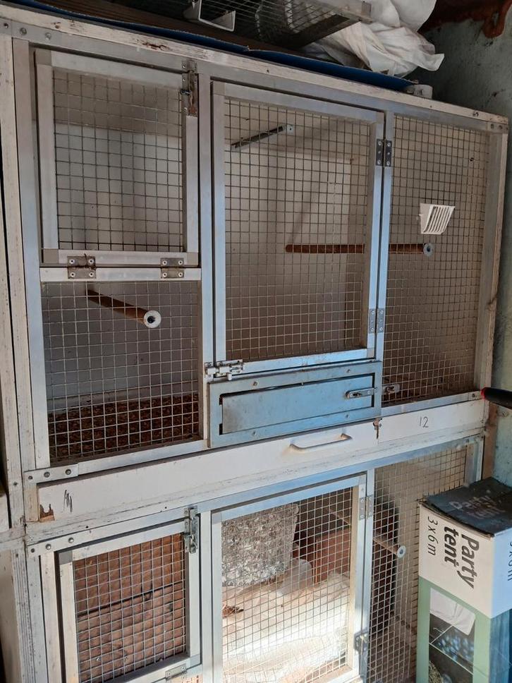 Kweekkooien, Dieren en Toebehoren, Vogels | Hokken en Kooien, Gebruikt, Aluminium, Ophalen