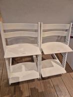 Triptrap stoelen wit (2x). 70€ per stuk. 130€ beide, Kinderen en Baby's, Ophalen, Gebruikt, Meegroeistoel