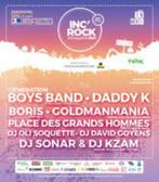 e-tickets voor het Inc'rock Festival 18/05 - 10 Eur, Tickets en Kaartjes
