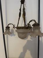 Antieke kroonluchter, Huis en Inrichting, Ophalen of Verzenden, Gebruikt, Glas