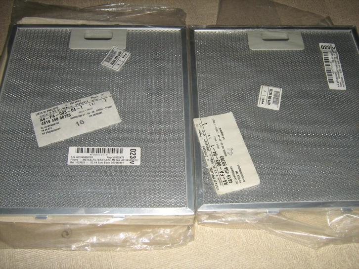 2 - DAMPKAP METAALVETFILTERS  *** NIEUW in VERPPAKING ***, Elektronische apparatuur, Onderdelen en Toebehoren, Nieuw, Ophalen of Verzenden