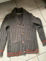 Warme Cardigan vest Tommy Hilfiger L bruin wol, Ophalen of Verzenden, Zo goed als nieuw, Bruin