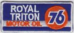 Royal Triton 76 Motor Oil stoffen opstrijk patch embleem #6, Motoren, Verzenden