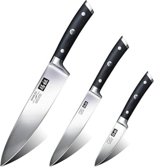 SHAN ZU Set keukenmessen set snelle rgatis levering, Huis en Inrichting, Keuken | Bestek, Nieuw, Bestekset, Overige materialen