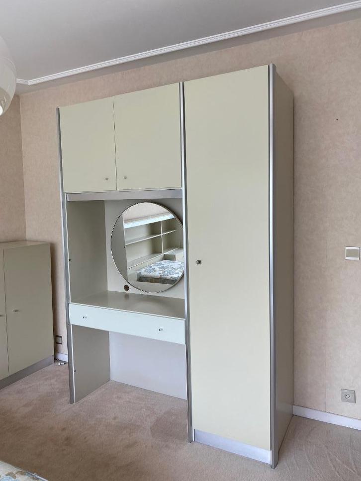 chambre à coucher, Huis en Inrichting, Slaapkamer | Bedden, Gebruikt, Eenpersoons, Hout, Crème, Ophalen