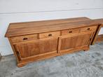 Massief teakhouten dressoir 205cm, Huis en Inrichting, Kasten | Dressoirs, Ophalen, Gebruikt