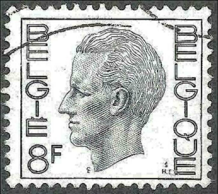 Belgie 1971 - Yvert 1581F/OBP 1647 - Boudewijn - 8 F. (ST), Postzegels en Munten, Postzegels | Europa | België, Gestempeld, Koninklijk huis
