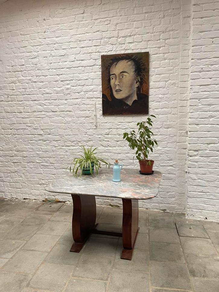 Table d'appoint vintage en pierre naturelle, Maison & Meubles, Tables | Tables d'appoint, Comme neuf, Carré, 60 cm ou plus, 75 cm ou plus