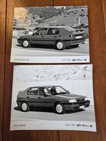 2x Alfa Romeo 33 persfoto  beschikbaar voor biedingen