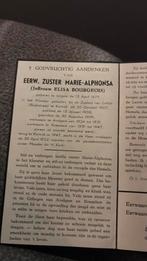 Zuster Bourgeois 1879-1952, Envoi, Image pieuse