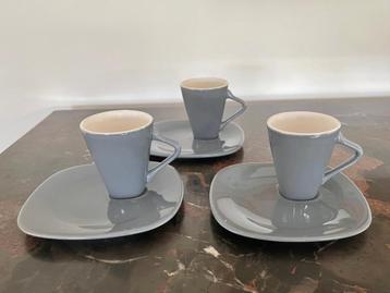 SET DE 3 TASSES À CAFÉ EXPRESSO ROYAL BOCH COL EXPO 58, Enlèvement ou Envoi