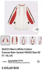 Veste blanche Gucci pour homme V5002 (neuve), Vêtements | Hommes, Vestes | Été, Neuf, Enlèvement ou Envoi, Taille 56/58 (XL), Gucci