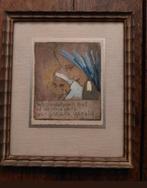 Kader+ opschrift, Antiek en Kunst, Kunst | Schilderijen | Klassiek, Ophalen of Verzenden