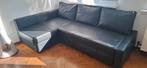 Slaapbank te koop, Ophalen, Gebruikt, Zwart, Tweepersoons