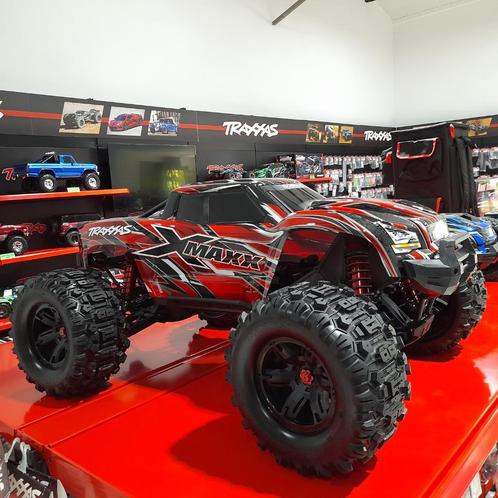 Traxxas X-Maxx Belted Rood, Hobby en Vrije tijd, Modelbouw | Radiografisch | Auto's, Nieuw, Auto offroad, Elektro, Schaal 1:8