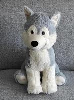 grote knuffel hond husky, Enfants & Bébés, Jouets | Peluches, Enlèvement ou Envoi, Comme neuf, Chien