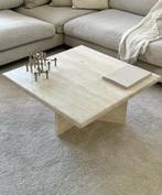 Travertine coffee table, Ophalen, Zo goed als nieuw, Vierkant, Overige materialen