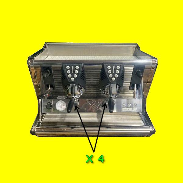 San Marco 100E Pro traditionele koffiemachines 2 groepen, Verzenden, Gebruikt, Koffie en Espresso