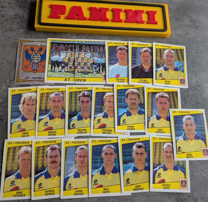 PANINI FOOTBALL 97 19 STICKERS 1997  SINT TRUIDEN VOETBAL, Hobby en Vrije tijd, Stickers en Plaatjes, Nieuw, Verzenden