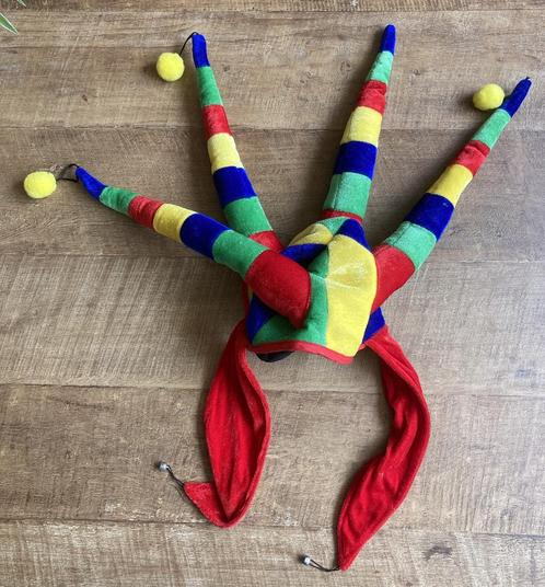Carnaval nar joker verkleed feest hoed, Kinderen en Baby's, Carnavalskleding en Verkleedspullen, Zo goed als nieuw, Jongen of Meisje