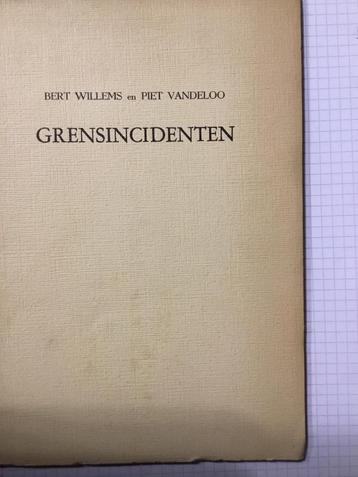 Grensincidenten/B.Willems &P.Vandeloo beschikbaar voor biedingen
