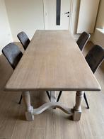 massieve eik houten kloostertafel, Maison & Meubles, Salles à manger complètes, Enlèvement, Utilisé