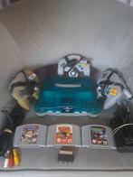 Nintendo 64 clear blue, Games en Spelcomputers, Spelcomputers | Nintendo 64, Ophalen of Verzenden, Gebruikt