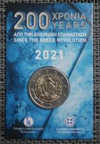 2 Euro coincard Griekenland 2021 Griekse Revoluti, Postzegels en Munten, Munten | Europa | Euromunten, 2 euro, Setje, Ophalen of Verzenden