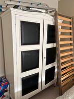 Kleerkast - wit, Ophalen, Minder dan 50 cm, Gebruikt, Met hangruimte