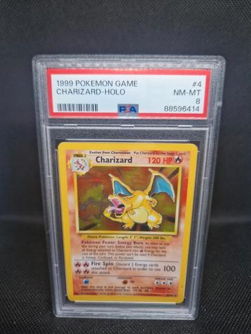 Charizard Holo Base Set PSA 8 beschikbaar voor biedingen