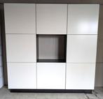 Moderne witte  wandkast 8 deuren., Met deur(en), 150 tot 200 cm, Overige materialen, 25 tot 50 cm