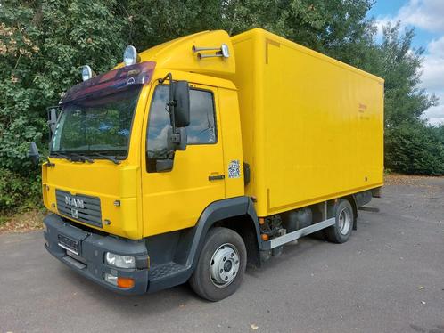 MAN L20 workspace: . 4m10 box! 6,8T (bj 2002), Auto's, Vrachtwagens, Bedrijf, Te koop, Cruise Control, Elektrische ramen, MAN