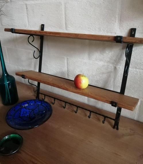vintage rek  , keukenrek, wandrek, Antiek en Kunst, Curiosa en Brocante, Ophalen