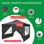 partytenten easy-up 3x3m incl zijwanden, Tuin en Terras, Partytenten, Ophalen, Nieuw, Partytent