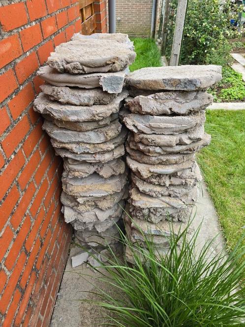 mortelpuin (Roeselare)- tegels - betonblok => ALLES GRATIS, Tuin en Terras, Grind, Keien en Split, Ophalen