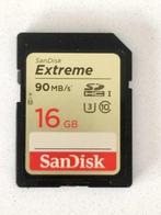 SanDisk SDHC Extreme 16GB 90MB/s (nieuwstaat), Audio, Tv en Foto, Foto | Geheugenkaarten, Ophalen, Videocamera, SanDisk, Zo goed als nieuw