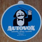 Vintage sticker Autovox car stereo retro autocollant, Collections, Autocollants, Comme neuf, Voiture ou Moto, Enlèvement ou Envoi
