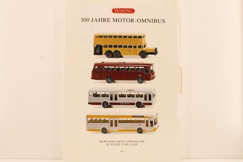 1/87 Wiking 100 ans d'omnibus motorisé — Mercedes-Benz, Hobby & Loisirs créatifs, Voitures miniatures | 1:87, Comme neuf, Bus ou Camion