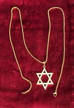 Davidster hanger en ketting, Handtassen en Accessoires, Kettingen, Ophalen of Verzenden, Nieuw, Goud, Overige materialen