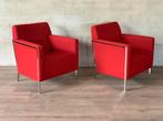2 design fauteuils van Enrico Franzolini voor Moroso, Huis en Inrichting, Fauteuils, Ophalen of Verzenden, Metaal, 75 tot 100 cm