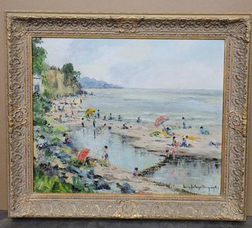 Micheline DUMONT, La plage de Honfleur beschikbaar voor biedingen