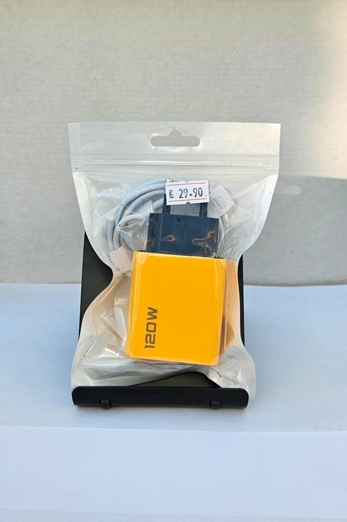 Sneloplader met C naar C opladekabel 120 Watt, Telecommunicatie, Mobiele telefoons | Telefoon-opladers, Nieuw, Samsung, Ophalen of Verzenden