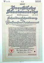 Preussische Staatsobligatie 1937, Ophalen of Verzenden, 1920 tot 1950, Obligatie of Lening