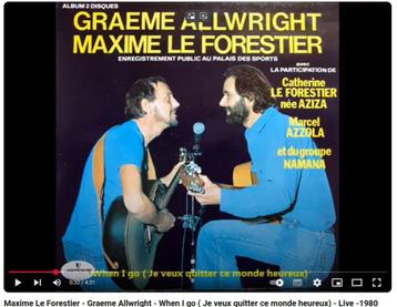 ZOEK VINYL GRAEME ALLWRIGHT MAXIME LE FORESTER beschikbaar voor biedingen