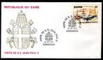 ZAIRE 941 Visite de S.S. Jean Paul II - 2-5-1980, Ophalen of Verzenden, Gestempeld, Gestempeld