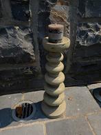 2 houten kandelaars, Huis en Inrichting, Woonaccessoires | Zuilen en Pilaren, Ophalen, Zo goed als nieuw