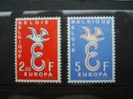 1064 / 1065 ** - Europa 1958, Postzegels en Munten, Postzegels | Europa | België, Europa, Verzenden, Postfris